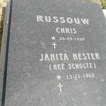RUSSOUW Chris 1949- &amp; Janita Hester SCHOLTZ 1962-