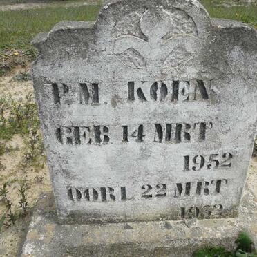 KOEN P.M. 1952-1952