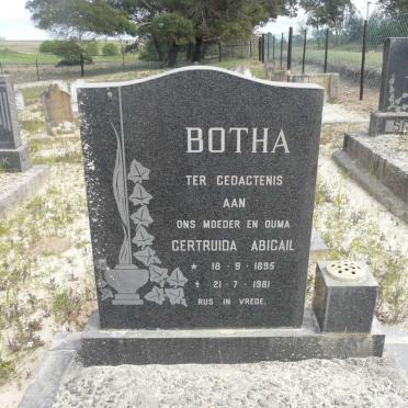 BOTHA Gertruida Abigail 1895-1981