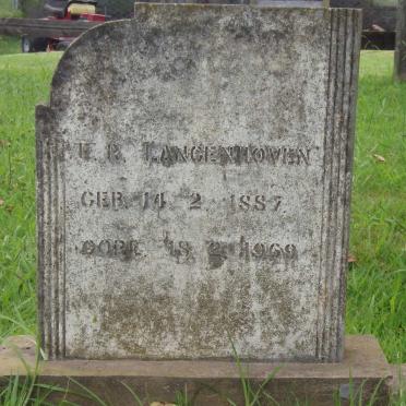 LANGENHOVEN E.R. 1887-1969