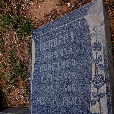 HERBERT Johanna Dorothea 1926-1985