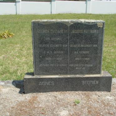 GERICKE Jacobus Matthiah Stephen 1887-1966 &amp; Agnes Elizabeth GERICKE 1898-1958
