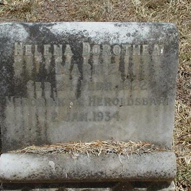 MARITZ Helena Dorothea 1922-1934
