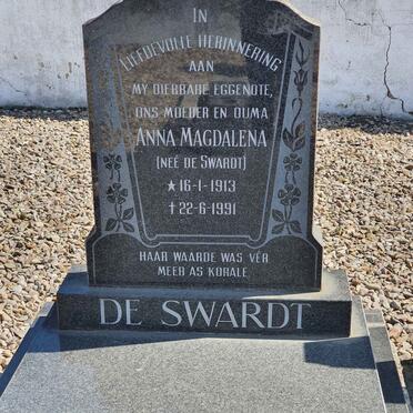 SWARDT Anna Magdalena, de nee DE SWARDT 1913-1991