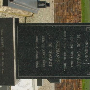 SWARDT Stephanus J., de 1875-1961 &amp; Hendrina M. 1874-1953