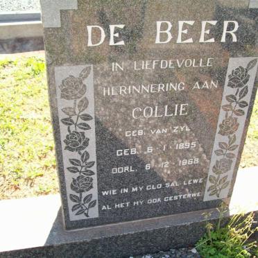BEER Collie, de nee VAN ZYL 1895-1968