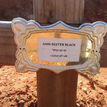 BLACK Ann Bester 1932-2020