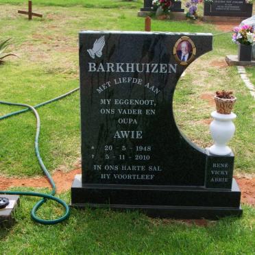 BARKHUIZEN Awie 1948-2010