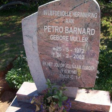 BARNARD Petro nee MULLER 1972-2002