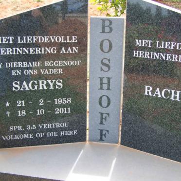 BOSHOFF Sagrys 1958-2011 &amp; Rachel