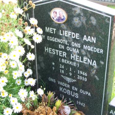 COMBRINCK Hester Helena 1946-2010 &amp; Kobus1942-