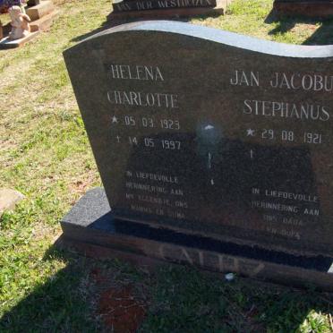 CALITZ Jan Jacobus Stephanus 1921- &amp; Helena Charlotte 1923-1997