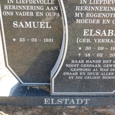 ELSTADT Samuel 1931- &amp; Elsabé VERMAAK 1930-2015
