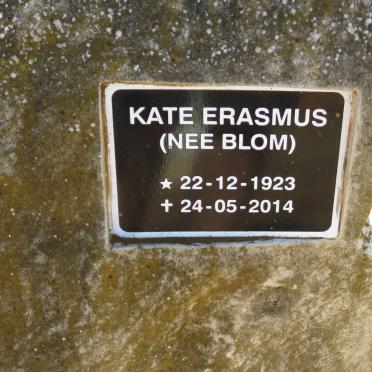 ERASMUS Kate nee BLOM 1923-2014