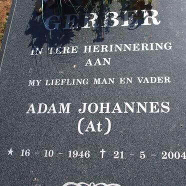 GERBER Adam Johannes 1946-2004 &amp; Catherine Magdalene Elizabeth 1946-