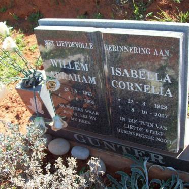 GUNTER Willem Abraham 1921-2005 &amp; Isabella Cornelia 1928-2007