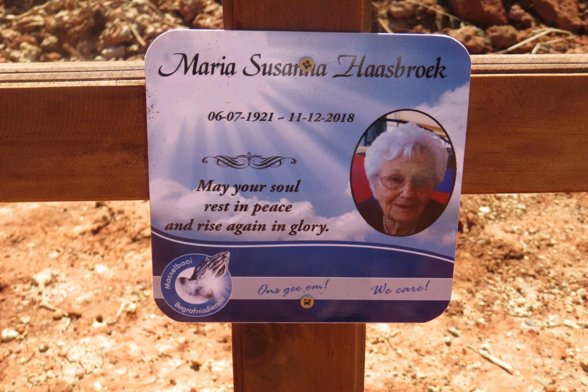 HAASBROEK Maria Susanna 1921-2018