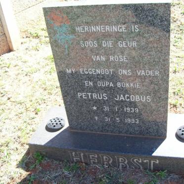 HERBST Petrus Jacobus 1939-1993