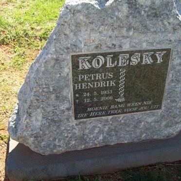 KOLESKY Petrus Hendrik 1933-2006
