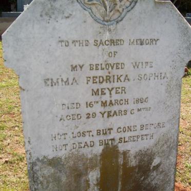MEYER Emma Fedrika Sophia -1896