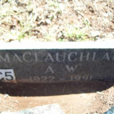 MACLAUGHLAN A.W. 1922-1991