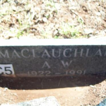MACLAUGHLAN A.W. 1922-1991