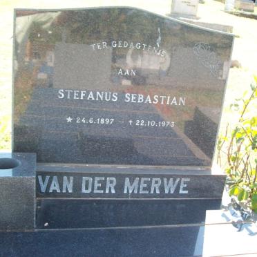 MERWE Stephanus Sebastian, van der 1897-1973