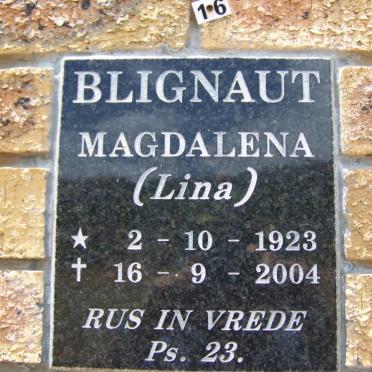 BLIGNAUT Magdalena 1923-2004