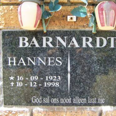 BARNARDT Hannes 1923-1998