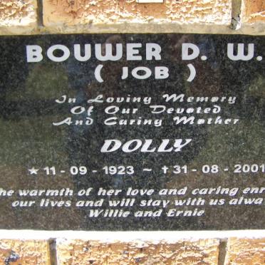 BOUWER D.W. 1923-2001