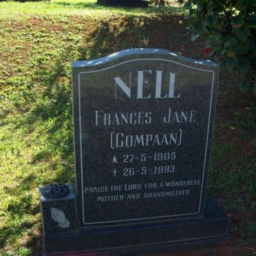 NELL Frances Jane nee COMPAAN 1905-1993