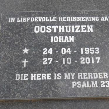 OOSTHUIZEN Johan 1953-2017