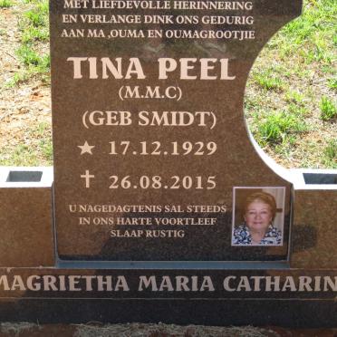PEEL Magrietha Maria Catharina nee SMIDT 1929-2015