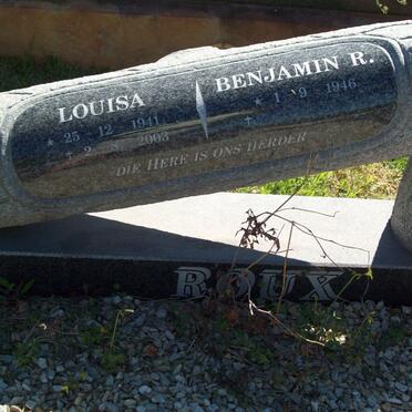 ROUX Benjamin R. 1946- &amp; Louisa 1941-2003