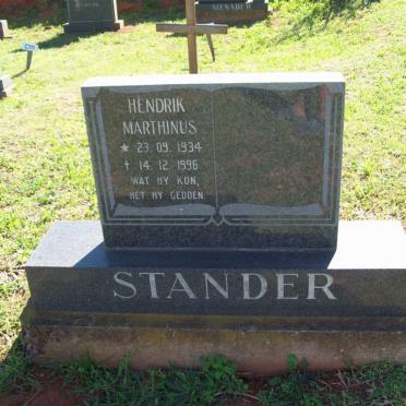 STANDER Hendrik Marthinus 1934-1996