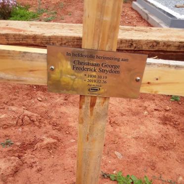 STRYDOM Christiaan George Frederick 1930-2019