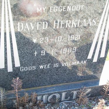 SCHOLTZ Daved Herklaas 1921-1989