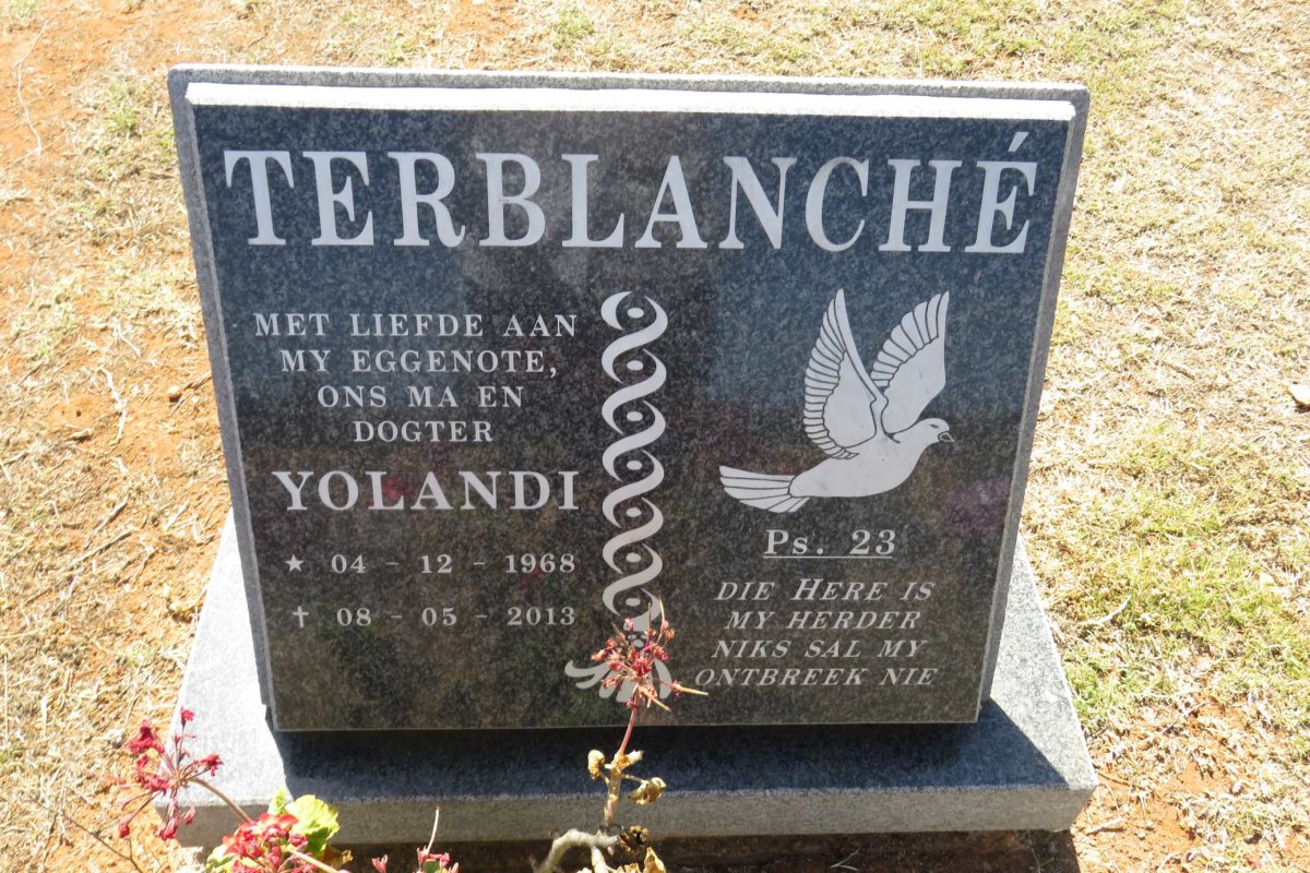 TERBLANCHÉ Yolandi 1968-2013