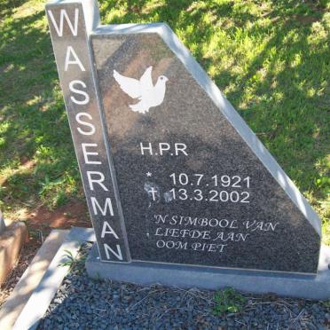 WASSERMAN H.P.R. 1921-2002