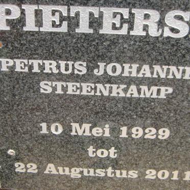 PIETERSE Petrus Johannes Steenkamp 1929-2011