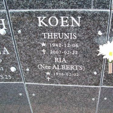 KOEN Theunis 1942-2007