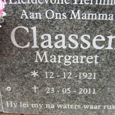 CLAASSEN Margaret 1921-2011