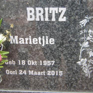 BRITZ Marietjie 1957-2015