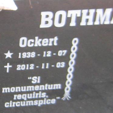 BOTHMA Ockert 1938-2012