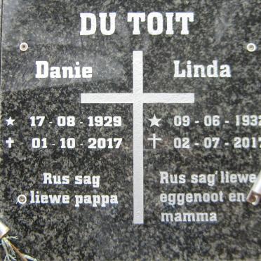 TOIT Danie, du 1929-2017 &amp; Linda 1932-2017