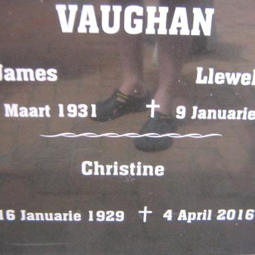 VAUGHAN James Llewellyn 1931-2013 &amp; Christine 1929-2016