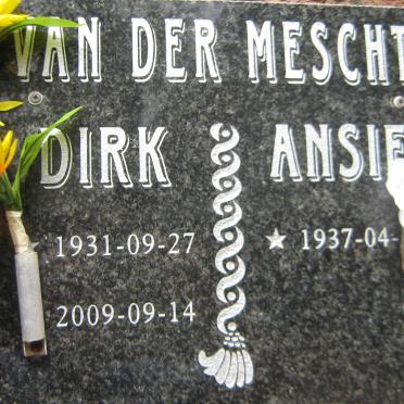 MESCHT Dirk, van der 1931-2009 &amp; Ansie 1937-