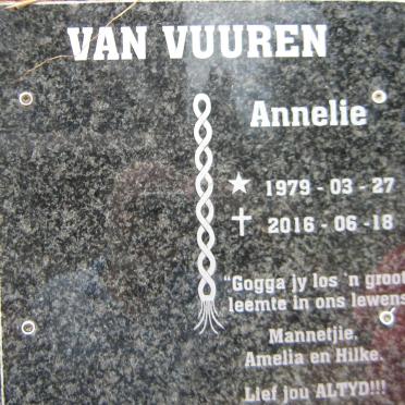 VUUREN Annelie, van 1979-2016