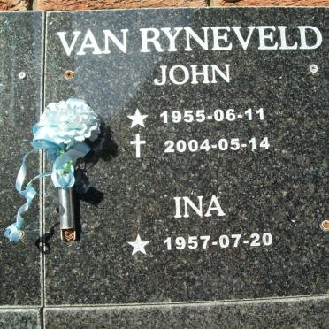 RYNEVELD John, van 1955-2004 &amp; Ina 1957-