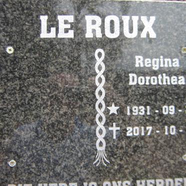 ROUX Regina Dorothea, le 1931-2017